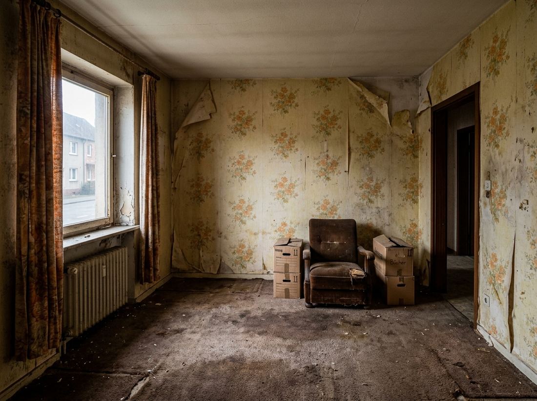 Wohnzimmer vor der Renovierung